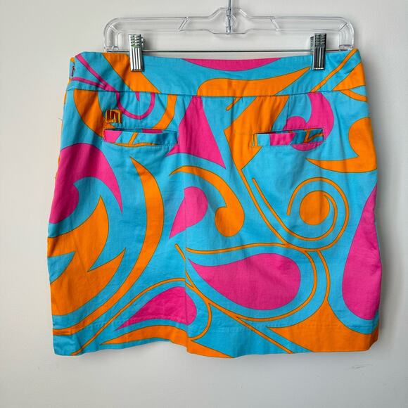 Loudmouth Ladies Bright Colored Golf Skort Size 10 Dopamine Dressing Activewear - Picture 2 of 9
